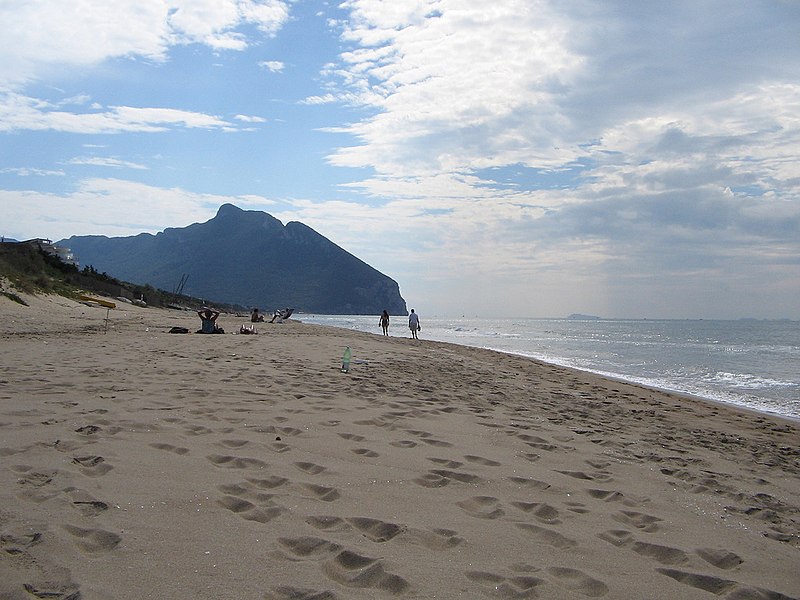 Stranden i Sabaudia er med på listen