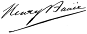 signature de Henry Bauër