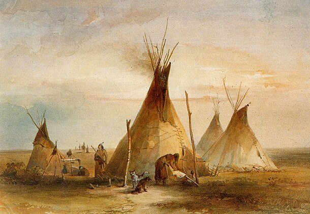 Accampamento di Sioux