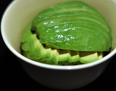 Sliced avocado