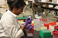 Smiling at the Lab Bench