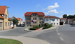 Staňkov, Dělnická street and Rašínova street.jpg