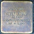 Stolperstein für Adolf Jonas (Agrippinaufer 2)