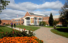 The Chrouser Sports Complex (CSC) features an 8,000-square-foot weight room, three student recreational gyms, an elevated jogging track, a climbing wall, "smart" classrooms, and conference rooms, and a new physiology lab. Student Recreation Center.jpg