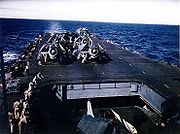 File:HMCS Magnificent flight deck aft with Avengers.jpeg hmcs magnificent flight deck aft with avengers