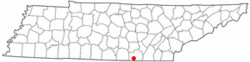 Location of Kimball, Tennessee