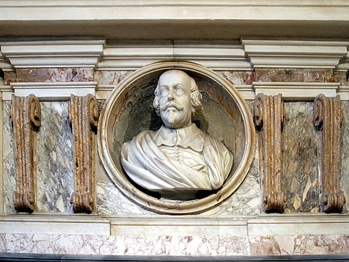 Pietro da Cortonas byst, Santi Luca e Martina.