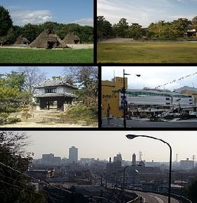 上高津貝塚 ふるさと歴史の広場亀城公園 土浦城土浦駅 土浦市街地