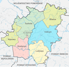 Plan powiatu tucholskiego