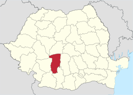 Distretto di Vâlcea – Localizzazione