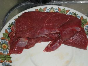 English: Venison from Seasonal Swiss Hunt