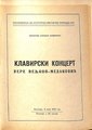 Program koncerta Vere Veljkov-Medaković, koji se održao u Zadužbini Ilije M. Kolarca, 5. maja 1952. godine.