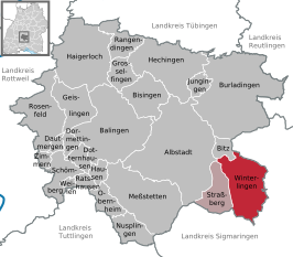 Kaart van Winterlingen