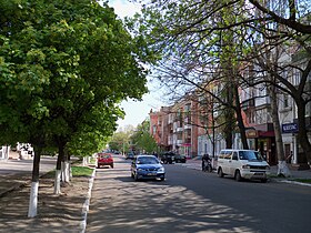 Вулиця Покровська з місця входження у вулицю Соборну