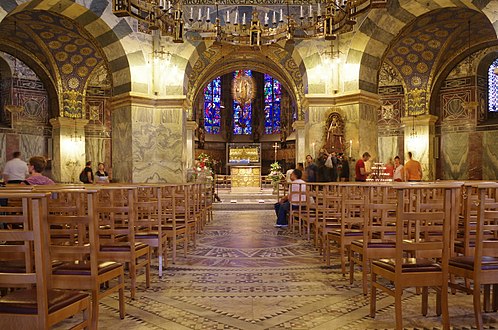 Ar Chapel Palatin en Aachen, savet etre 792 ha 805.