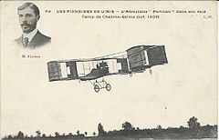 Aéroplane Farman au camp de Châlons, 1908