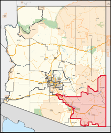 Description de l'image Arizona's 6th congressional district (since 2023).svg.