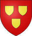 Armoiries des seigneurs de Mont Saint Jean, probablement pas la famille du Luxembourg, donc une erreur.