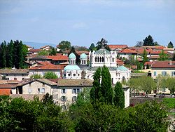 Skyline of Ars-sur-Formans