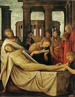 布拉曼提諾（英语：Bramantino）的《哀悼基督（義大利語：Compianto sul Cristo morto (Bramantino)）》，195 × 152cm，約繪於1515－1520年，1895年始藏[12]