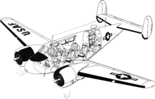 A cutaway view of a C-45H C-45 General Arrangement Diagram - Without Labels.png