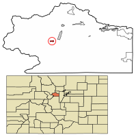 Location of Silver Plume in Clear Creek County, Colorado.