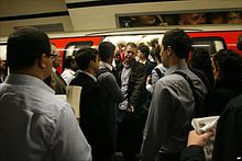 An overcrowded Northern line train. Overcrowding is a regular problem for Tube passengers, especially during peak hours. Congestion-on-the-london-underground.jpg