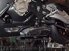 Emitec Metalit-Katalysator in einem Motorrad BMW S 1000 RR