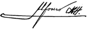 Firma de Alfonso XIII de España
