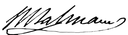 Firma de José Manuel Balmaceda