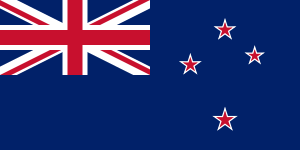 NZ Flag showing the four brightest Southern Cross stars
