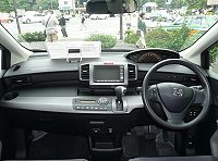 Freed interior (with Internavi navigation display)