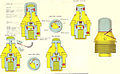 British No 106E Mk 4 Direct Action percussion fuze introduced in the middle of World War 1 and used with HE and Smoke showing the safety & arming sequence. The Original No 106 did not have a shutters or magazine. Fuze No 115E was the same as No 106E but with a streamlined body to match streamlined shells.