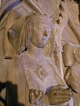 Скулптура на Ана фон Хабсбург в катедралата Базел