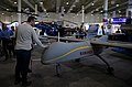 نموذج مصغر الحجم لطائرة حماسة بدون طيار في معرض أسلحة إيراني في جزيرة كيش، حوالي 16 نوفمبر 2016م