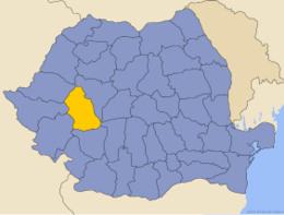 Distret de Hunedoara - Localizazion