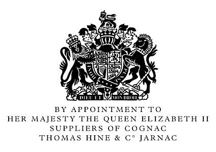 Le symbole du Royal Warrant pour la Maison Hine.
