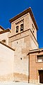 Torre de la iglesia, bien aragonés catalogado.