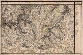 Vidăcut în Harta Iosefină a Transilvaniei, 1769-73