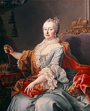 Empress Maria Theresa, whose succession led to the war Kaiserin Maria Theresia (HRR).jpg