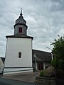 Turm der evangelischen Kirche in Katzenfurt