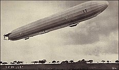 Airship in flight