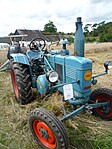 En gammal traktor på Boldrup Museum