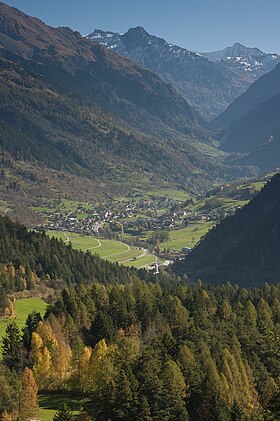 Das Val de Bagnes mit dem Hauptort Le Châble