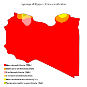 Кліматична карта Лівії (за Кеппеном)