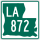 Louisiana Highway 872 marker