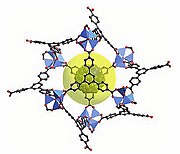 MOF-177, single cage from the zinc carboxylate.