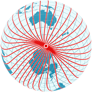 Изглед на южния магнитен полюс