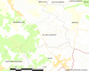 Poziția localității Villars-les-Bois