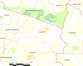 Poziția localității Villepot